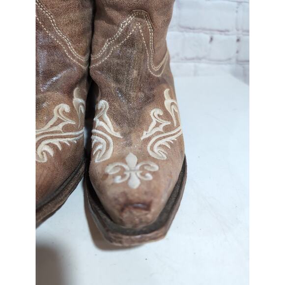 Corral Honey Cortez Embroidered Snip Toe Cowboy Boots Womens Sz 8 M Sty R1974 - Picture 9 of 16
